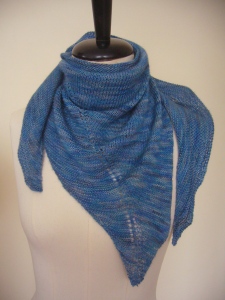 Askew knit scarf