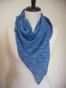 Askew knit scarf