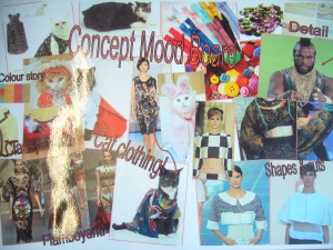 Cat Fashion Concept Board